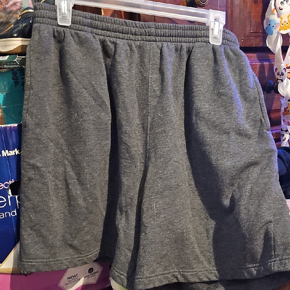 !!.        Mens L  Gray  Shorts.       S1